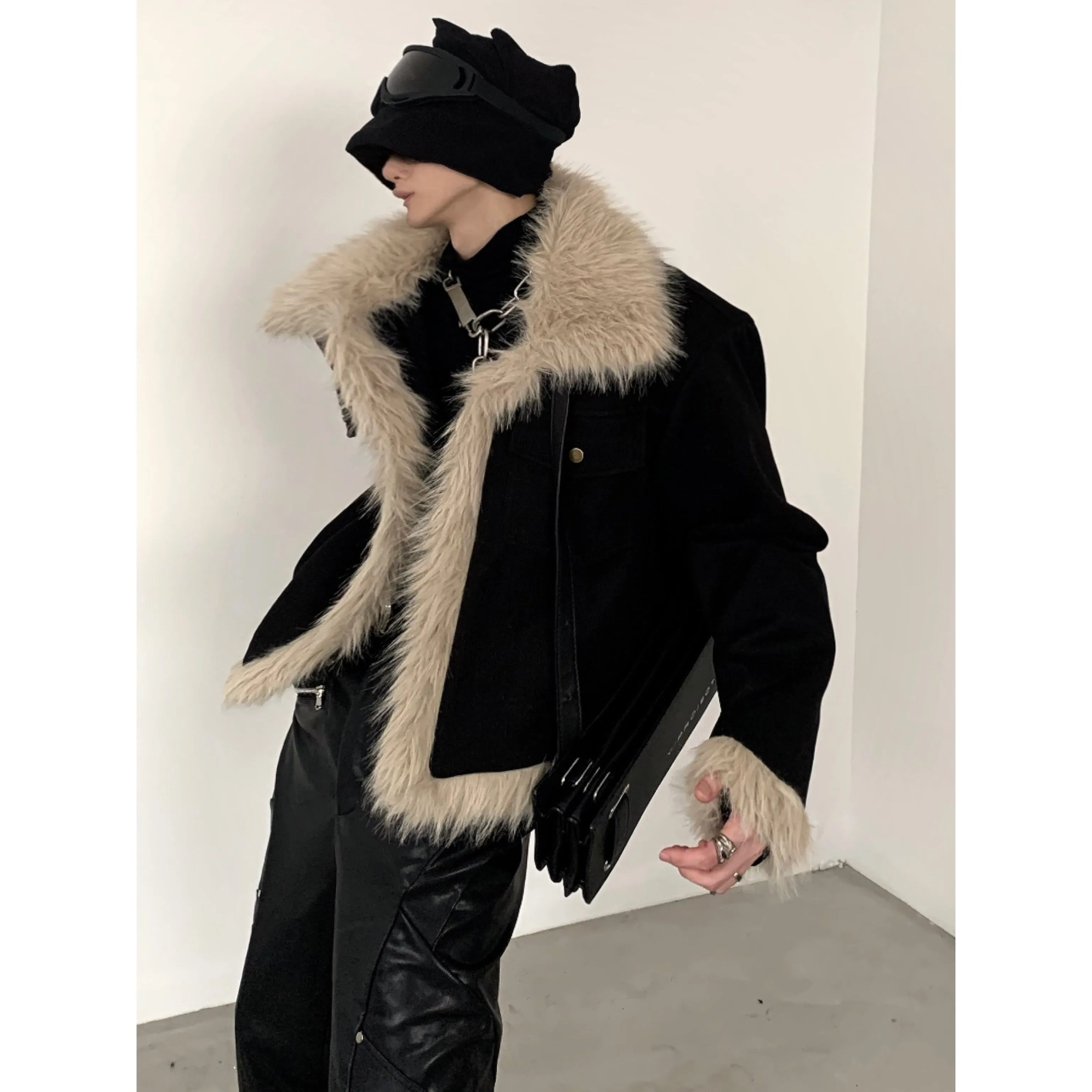 【23s December.】Retro Fur Collar Design Jacket