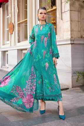 3 Piece Unstitched Printed Cambric Suit | MPT-2301-A