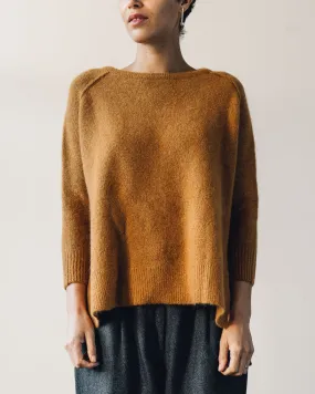 7115 Exposed Seams Sweater, Pumpkin