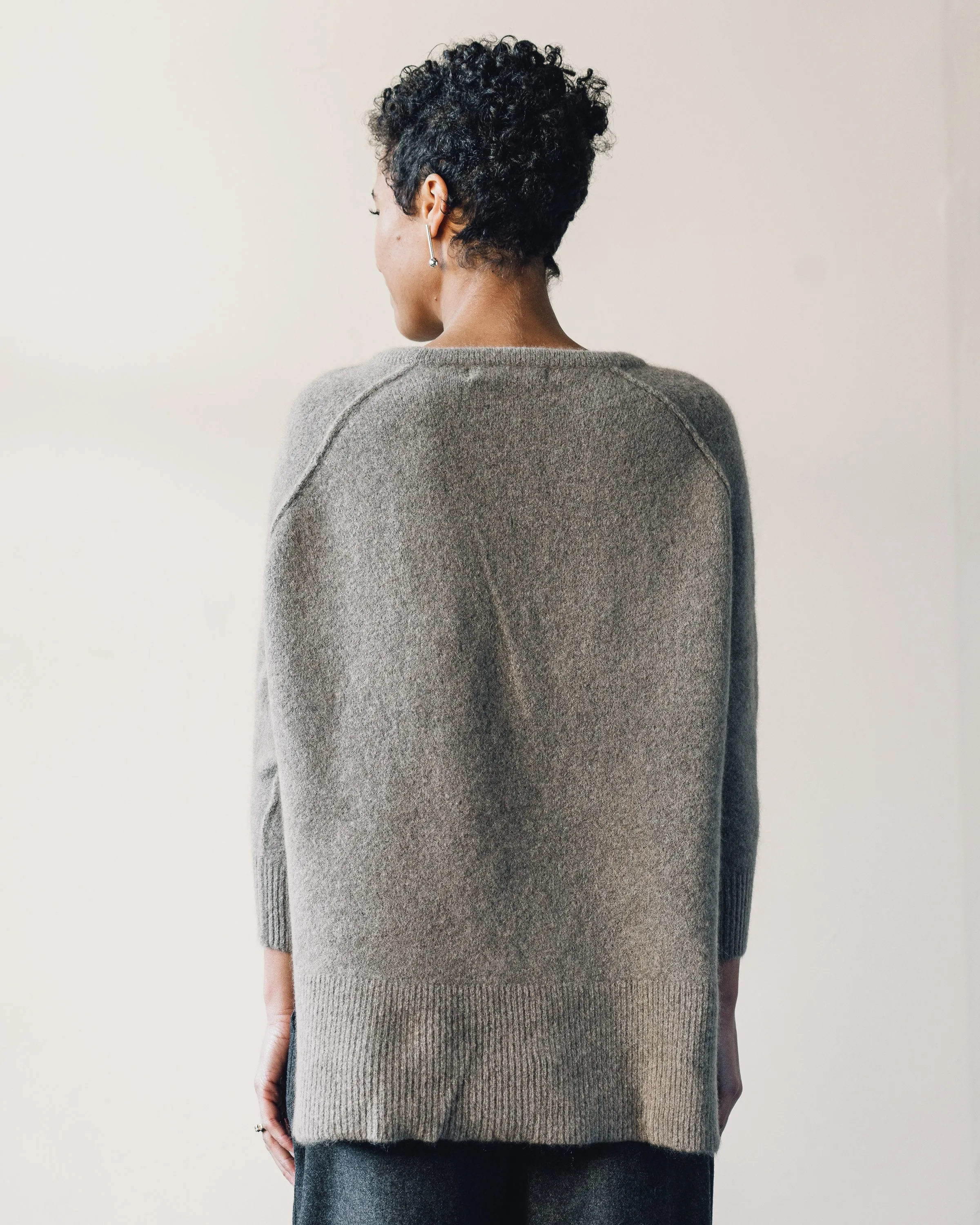 7115 Exposed Seams Sweater, Walnut