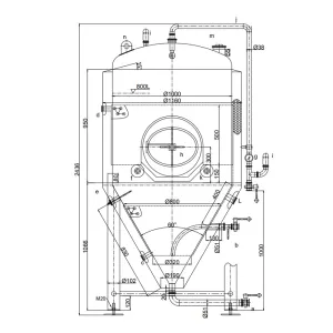 800L Conical Fermenter (pressurisable, jacketed)