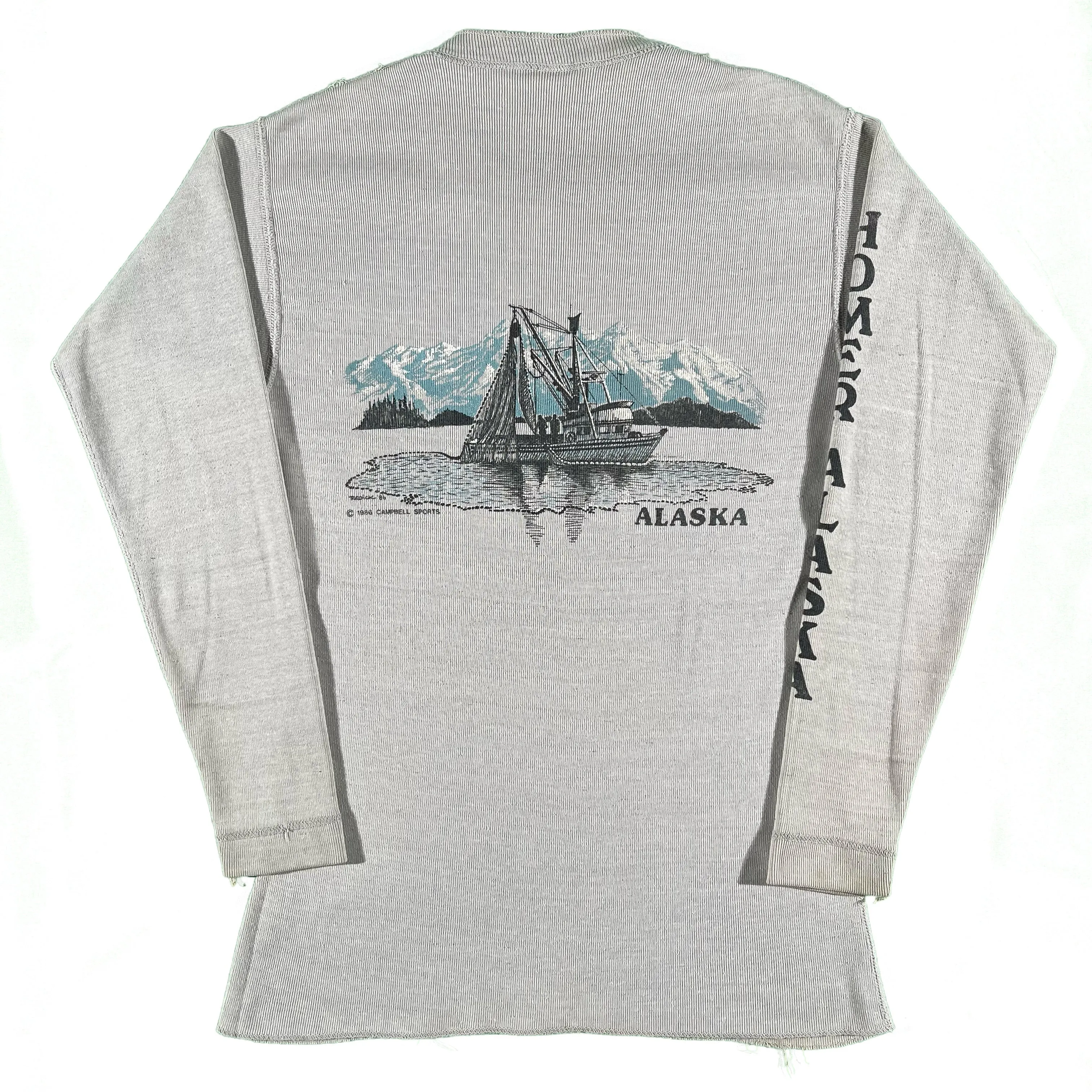 80s Homer Alaska Henley Thermal- S