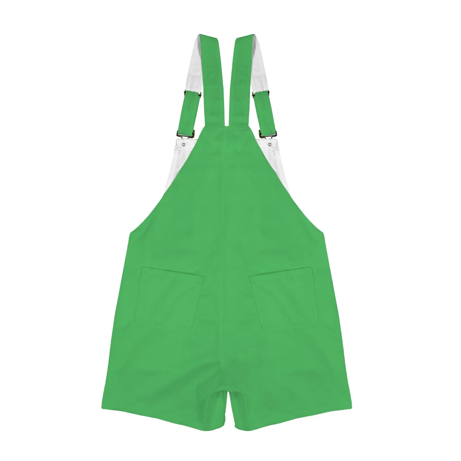 90's Vibes Chateau Green Unisex Shorts Suspender Jumpsuit