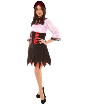 Adult Women's Sexy Pirate Costume | Lt Purple Cosplay Costume