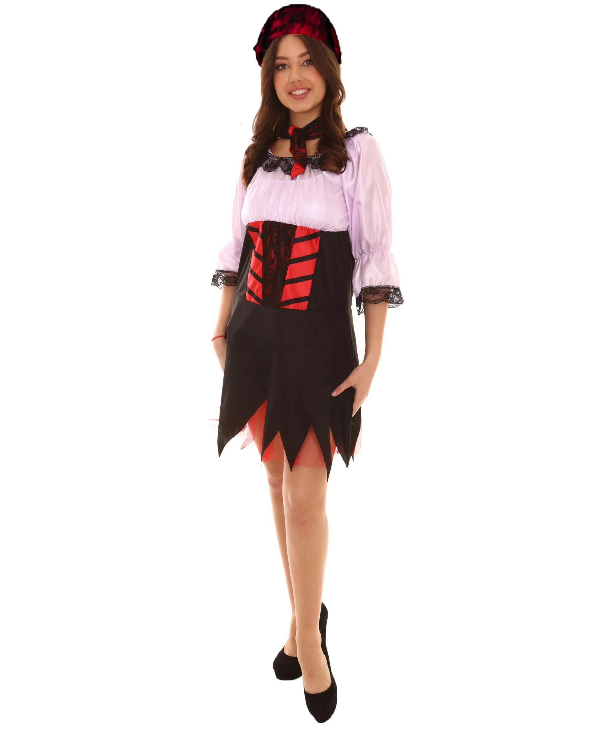 Adult Women's Sexy Pirate Costume | Lt Purple Cosplay Costume