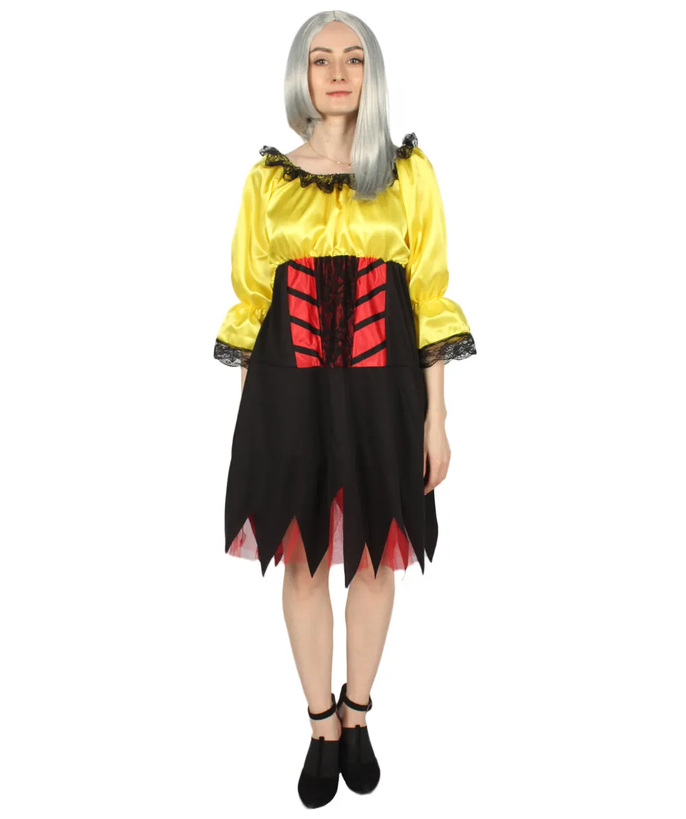 Adult Women's Sexy Pirate Costume | Yellow Cosplay Costume