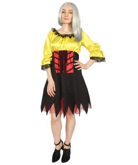 Adult Women's Sexy Pirate Costume | Yellow Cosplay Costume