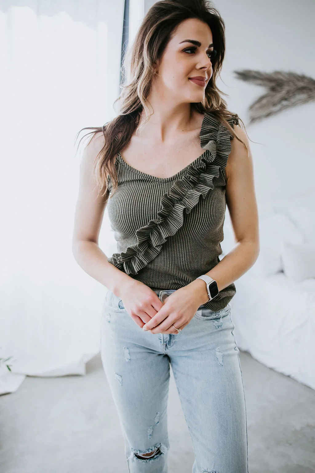 Always Admired Ruffle Tank