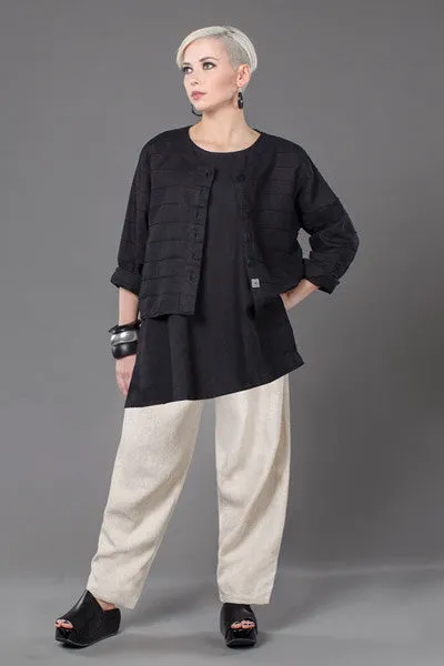 Anna Crop Jacket in Black Roma