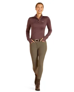 Ariat Womens Gridwork 1/4 Zip Base Layer