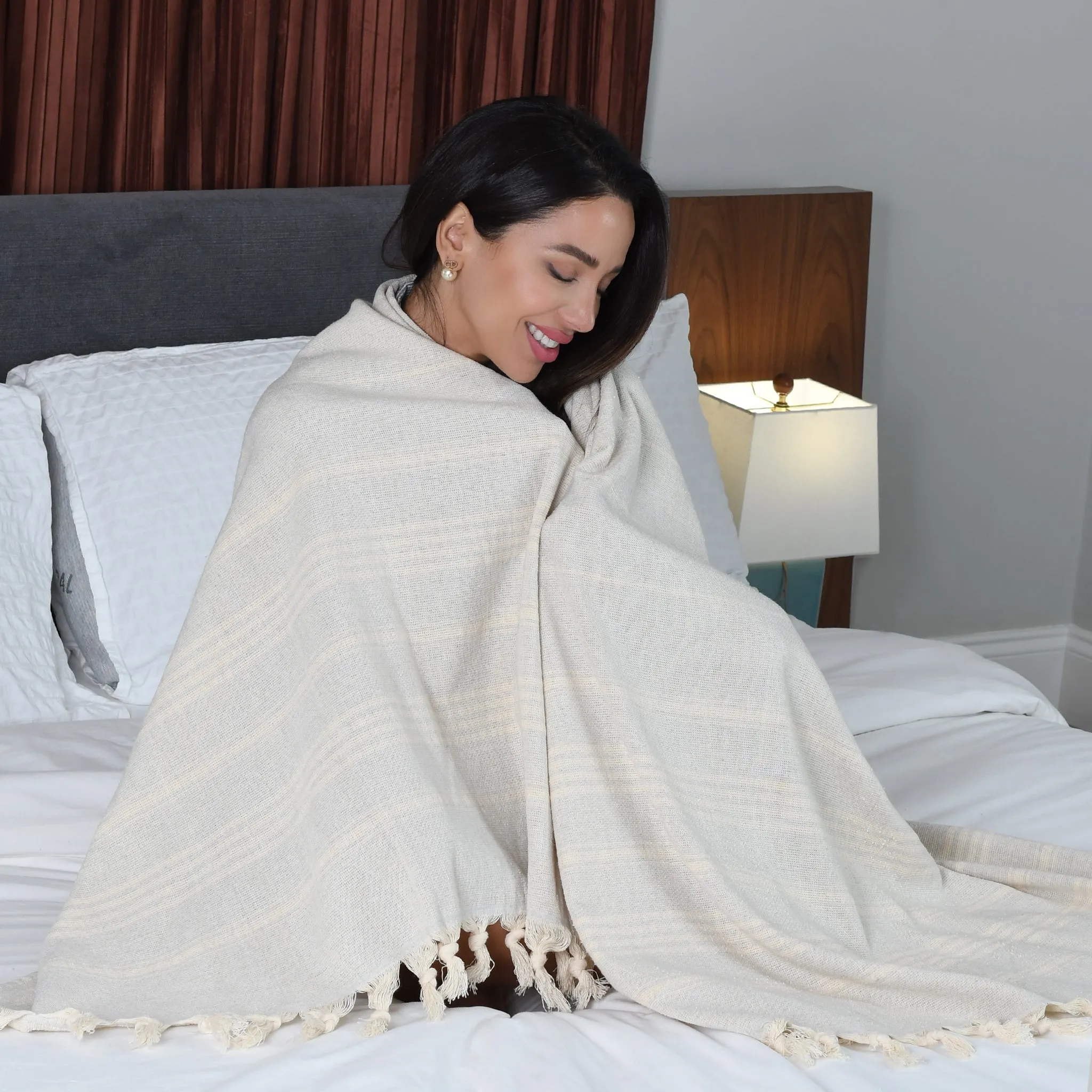 Asena Pure Cotton Throw Blanket