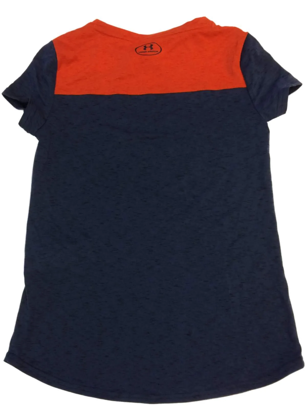 Auburn Tigers Under Armour Heatgear GIRLS Navy & Orange SS T-Shirt (M)