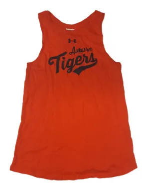 Auburn Tigers Under Armour Heatgear WOMENS Orange Racerback Tank Top T-Shirt (S)