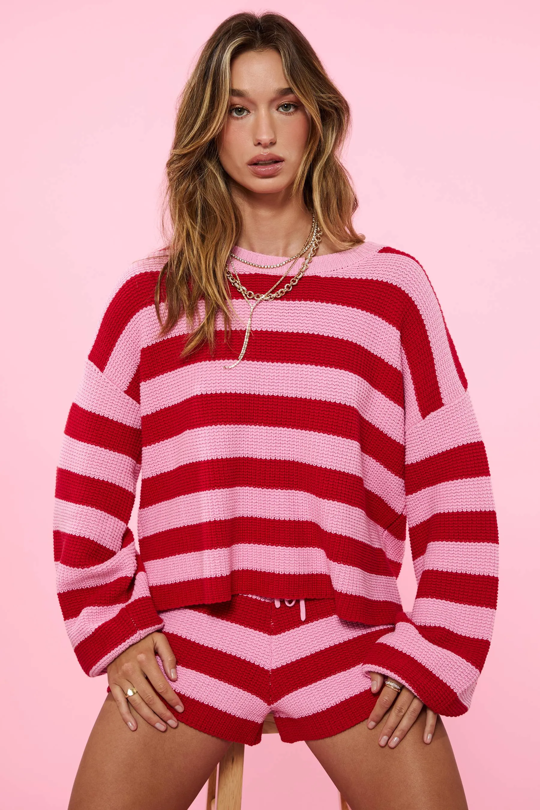 Ava Sweater Candy Cane Stripe