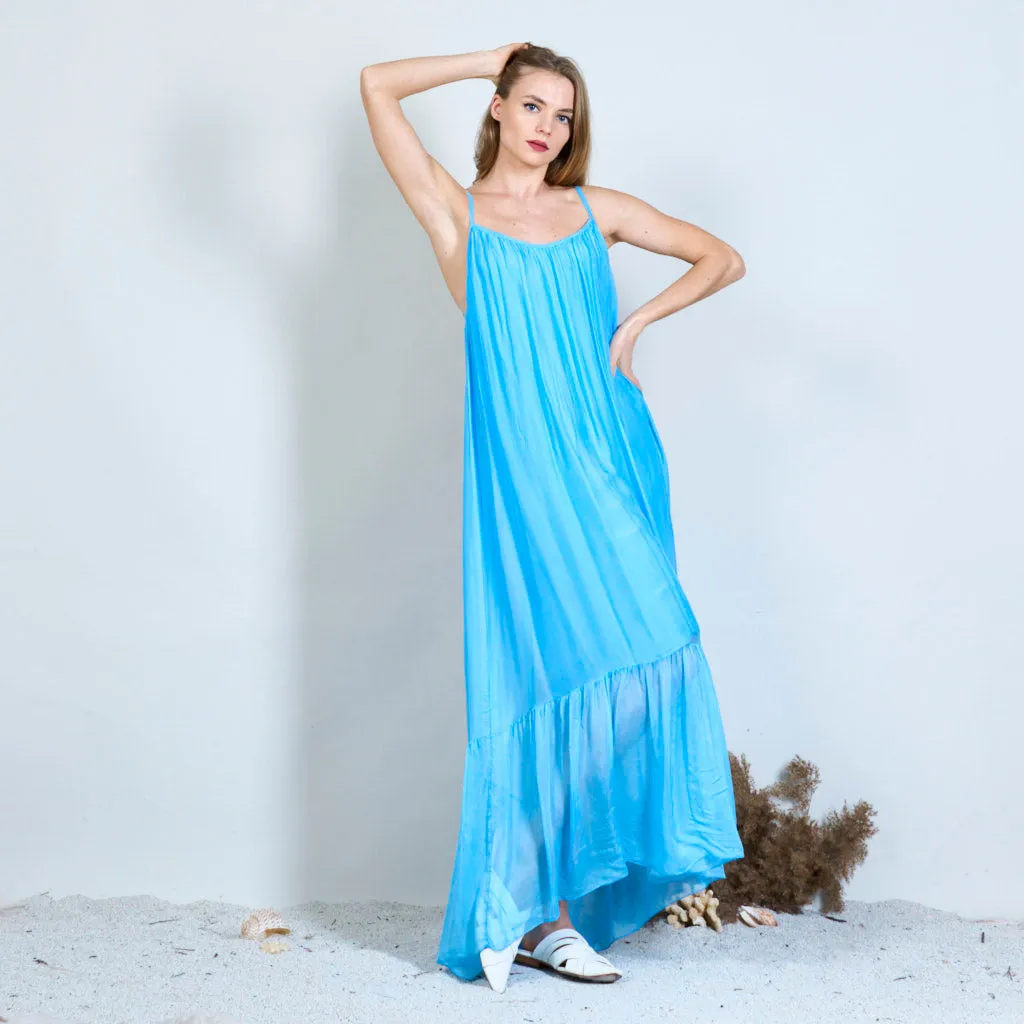 Backless silk chiffon long dress wholesale