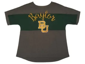 Baylor Bears Colosseum WOMENS Gray Ultra Soft SS Burnout Style T-Shirt (M)