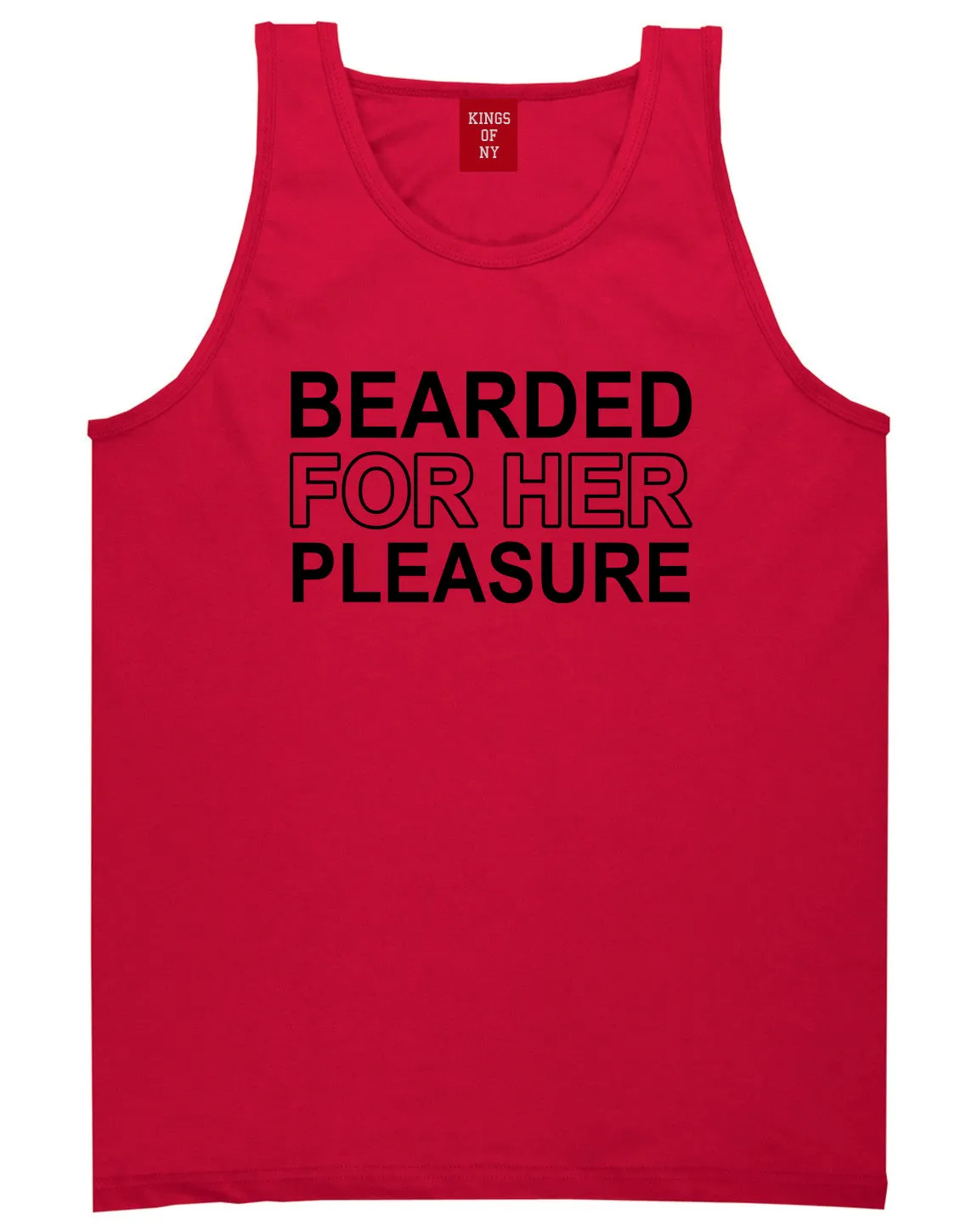 Bearded For Her Pleasure Beard Mens Tank Top T-Shirt