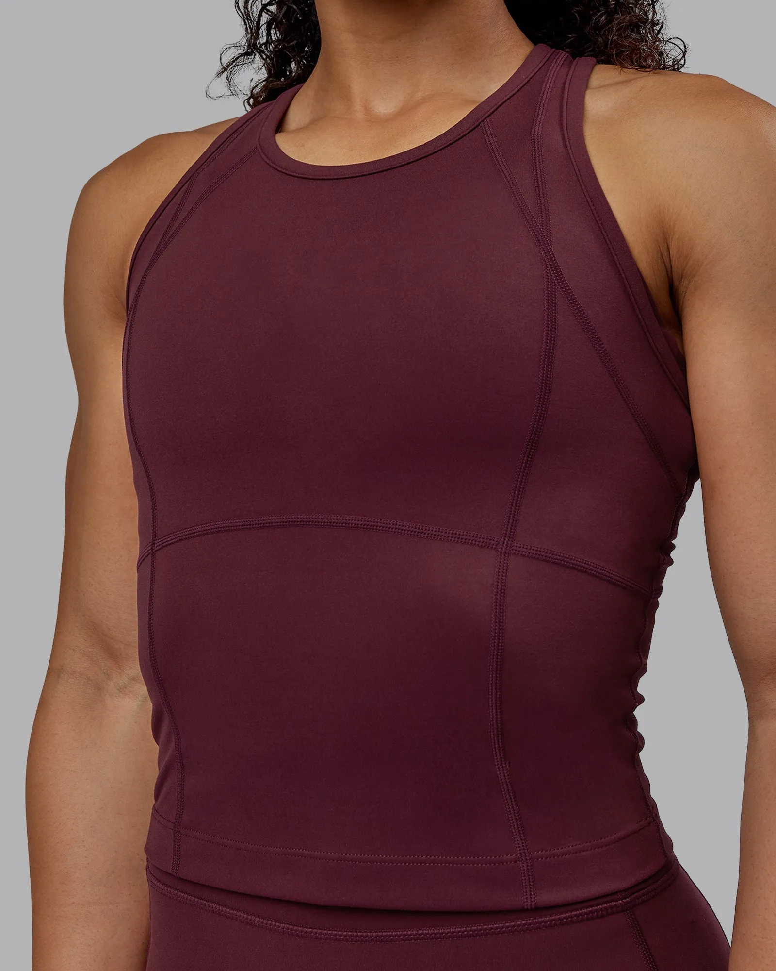 Bend Performance Tank - Dark Cherry