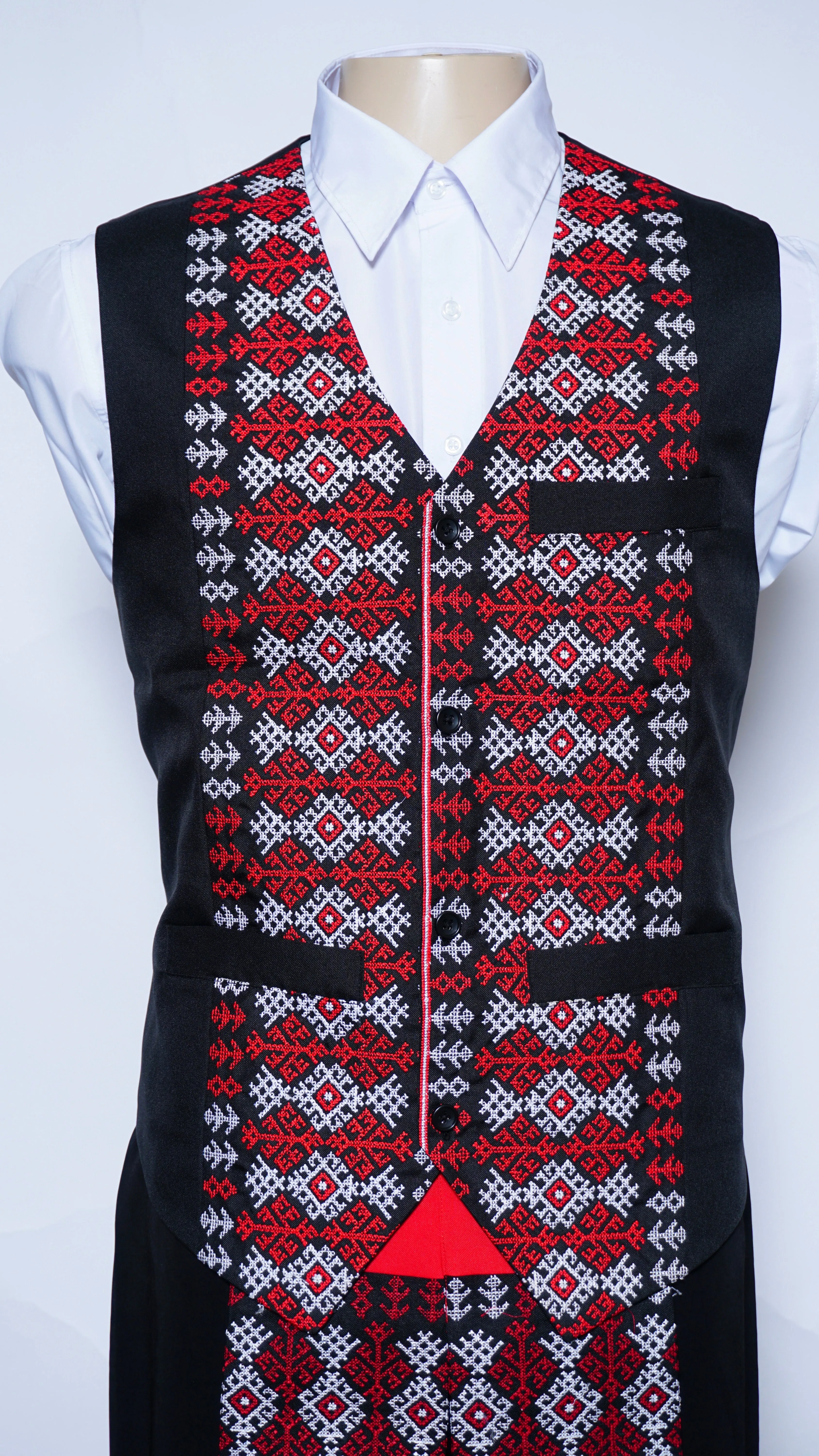 Bright Red Co Vest (46")