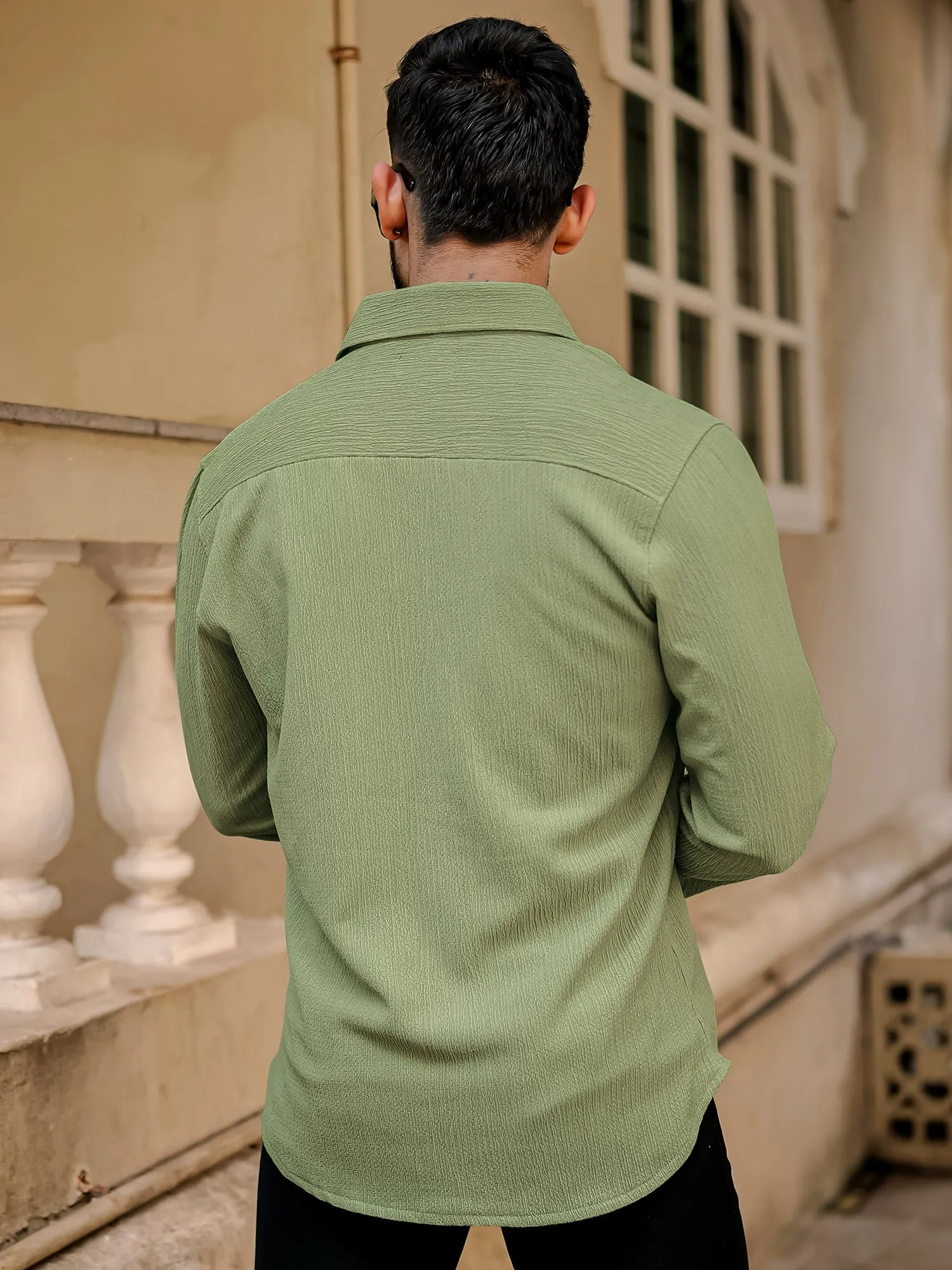 Bubble Green Full Sleeve Shirt