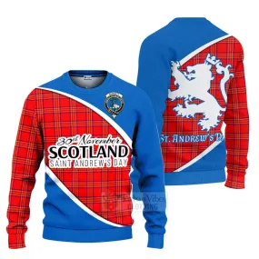 Burnett Family Crest Tartan Ugly Sweater Celebrate Saint Andrew's Day in Style