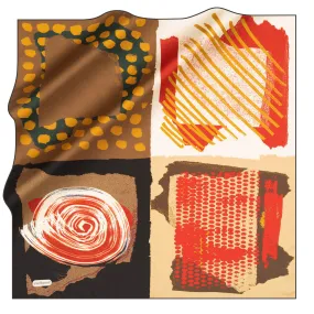 Cacharel Arty Abstract Silk Scarf No. 11