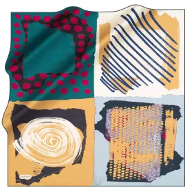 Cacharel Arty Abstract Silk Scarf No. 21