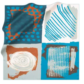 Cacharel Arty Abstract Silk Scarf No. 22