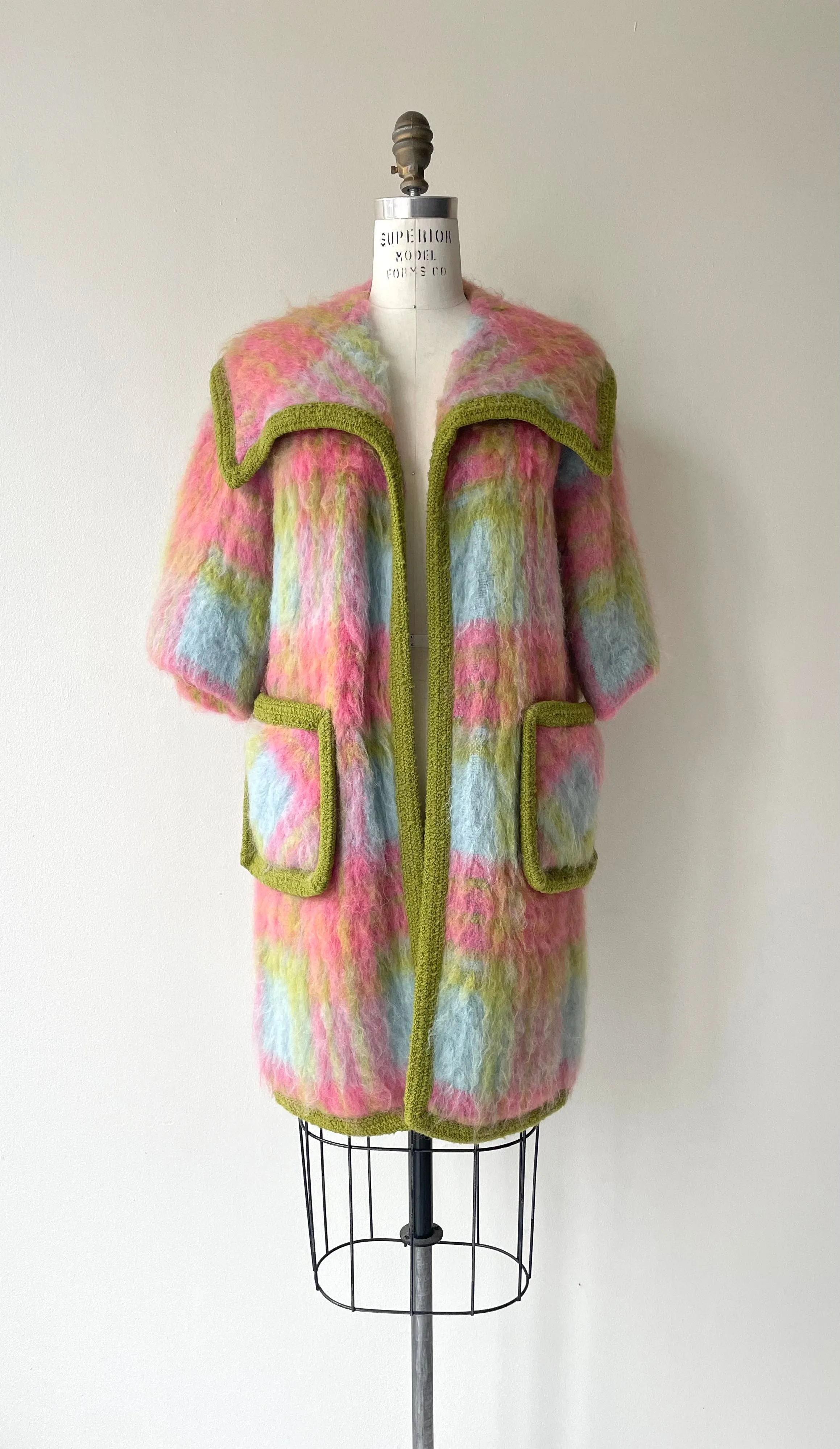 Candyfloss Mohair Coat | 1960s