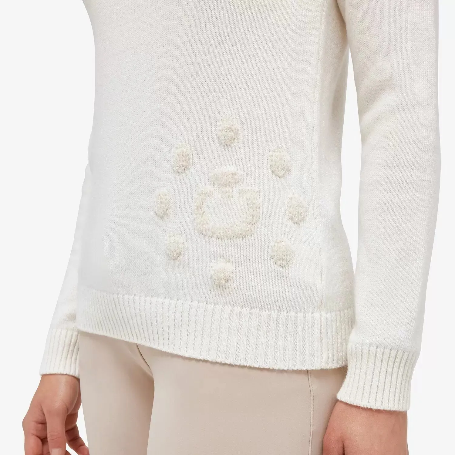 Cavalleria Toscana CT Holiday 1/2 Zip Cashmere Blend Sweater