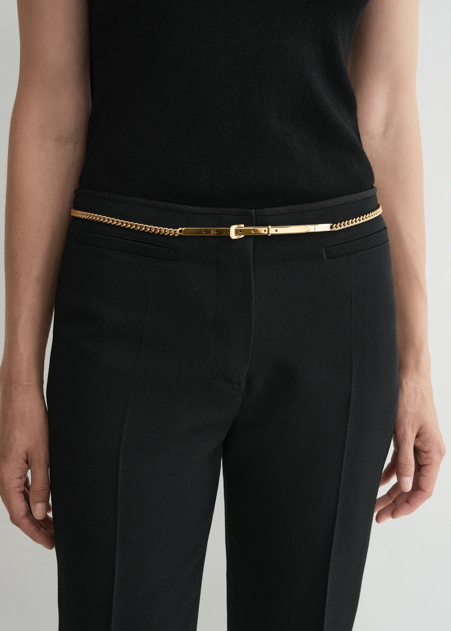 Chain belt gold