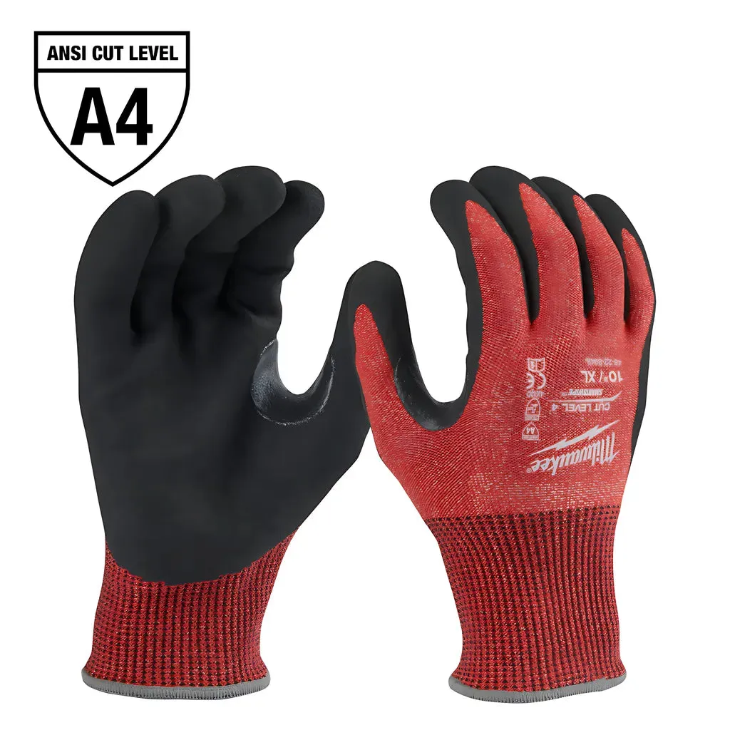 Cut Level 4 Nitrile Dipped Gloves - XXL