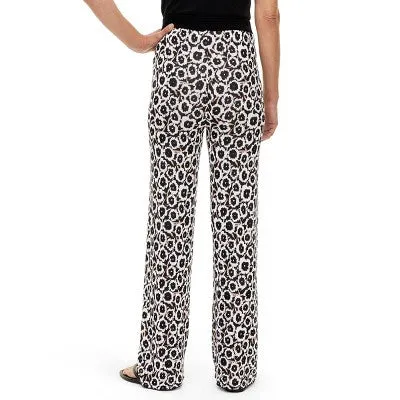 Diane von Furstenberg Women's High Rise Flare Full Pants Lightweight