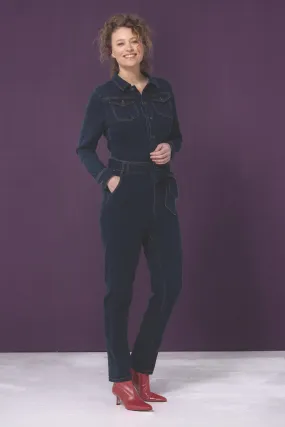 Donkerblauwe jumpsuit | Cloud9 jumpsuit Liz dark blue