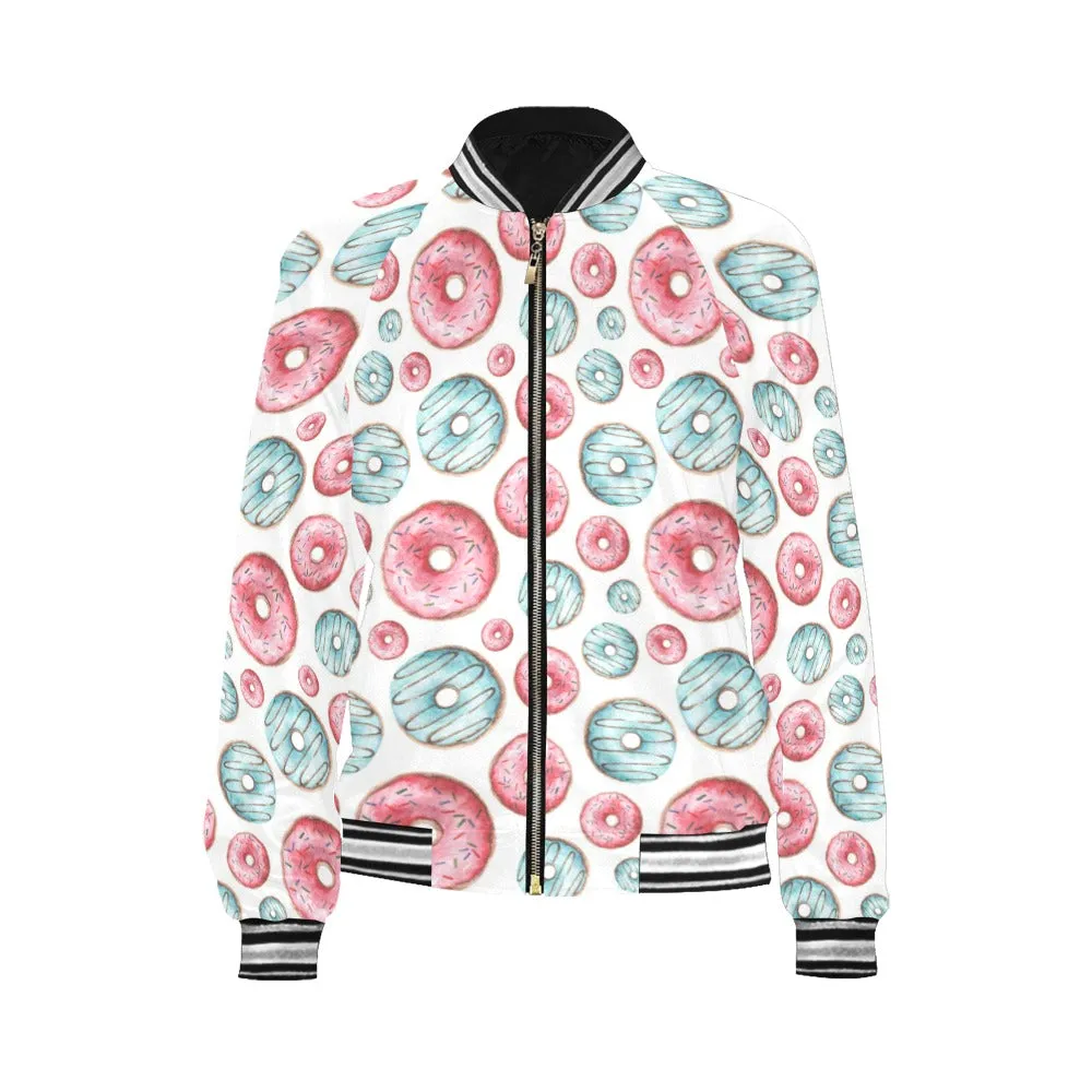 Donuts Bomber Jacket for Women