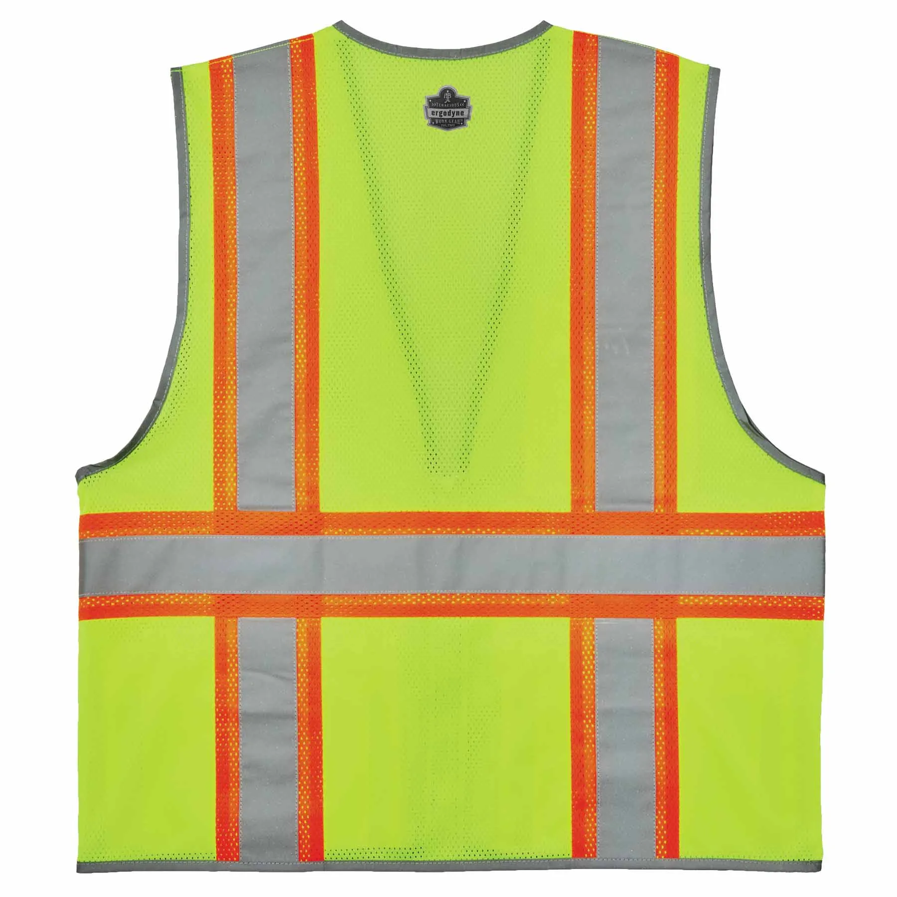 Ergodyne 24569 8246Z-S 5XL Lime Class 2 Two-Tone Mesh Vest - Single Size