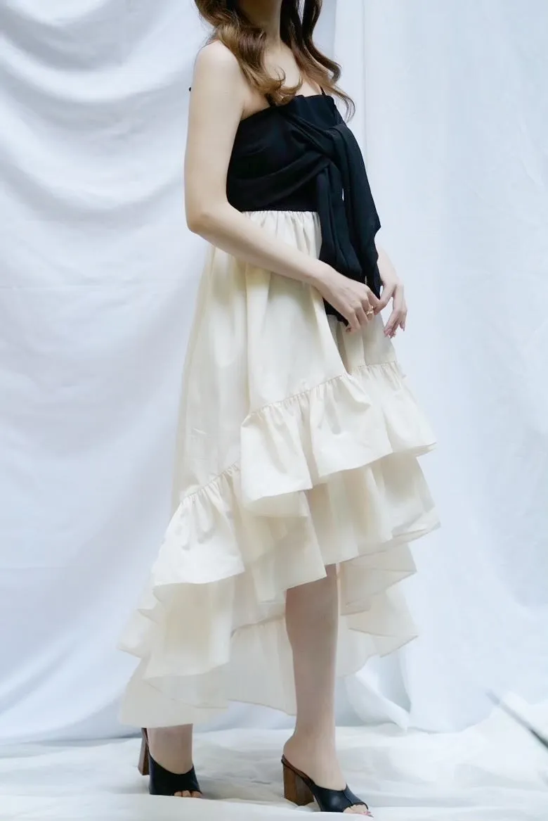 【eve46コラボ】Long frill camisole dress