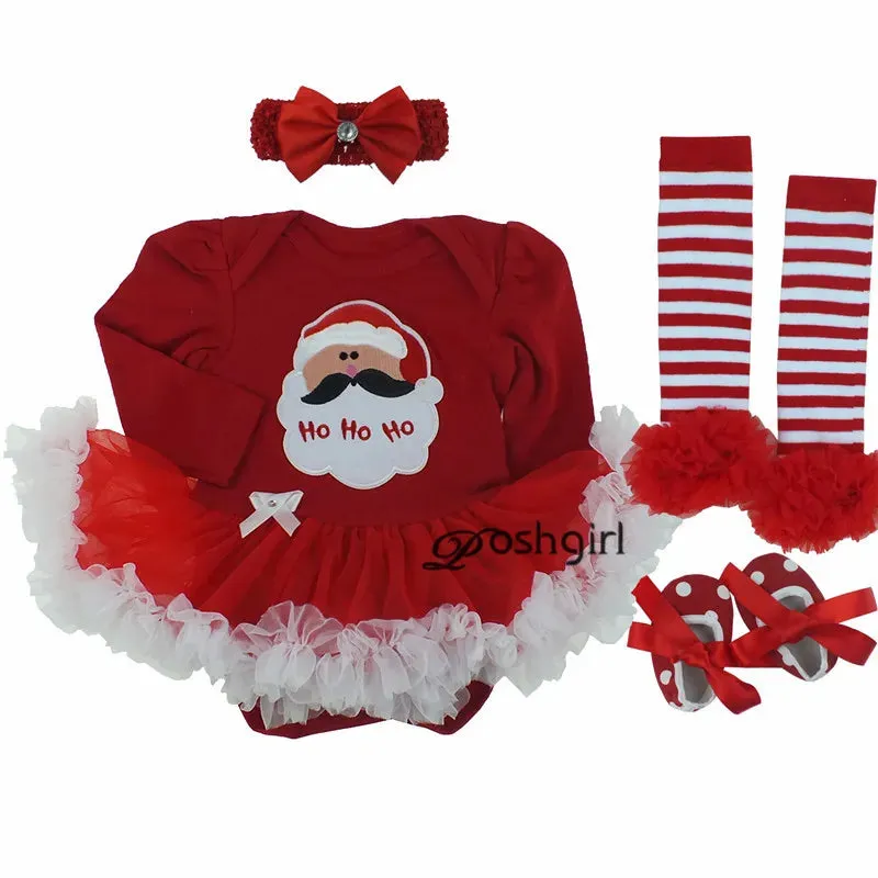 Fancy Baby Girls Clothes New Year Dress Christmas Costume Newborn Carnival Christmas Tree Santa Dresses For Girls Holiday Party