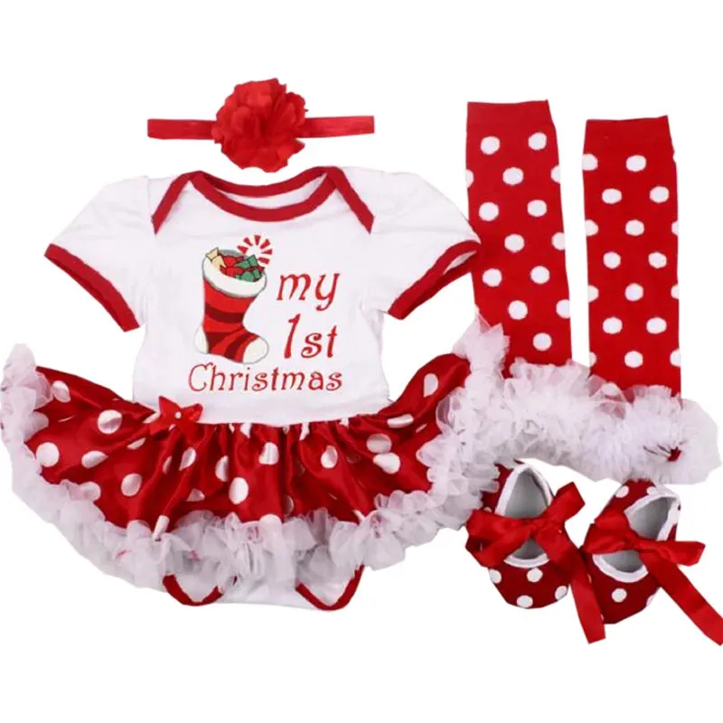 Fancy Baby Girls Clothes New Year Dress Christmas Costume Newborn Carnival Christmas Tree Santa Dresses For Girls Holiday Party