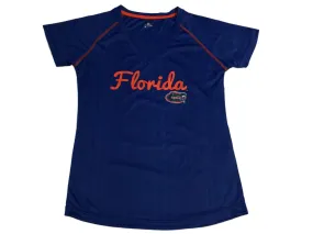 Florida Gators Colosseum Blue WOMENS Short Sleeve V-Neck T-Shirt (M)