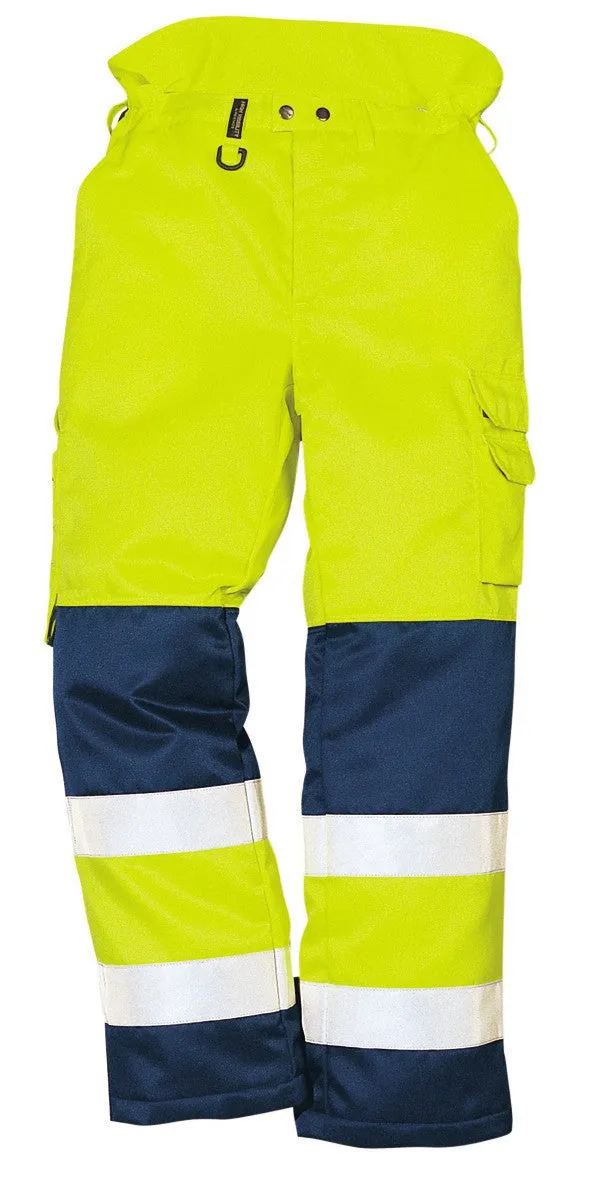 Fristads Polydex® Lined Trousers Pp-244  Yellow / Navy