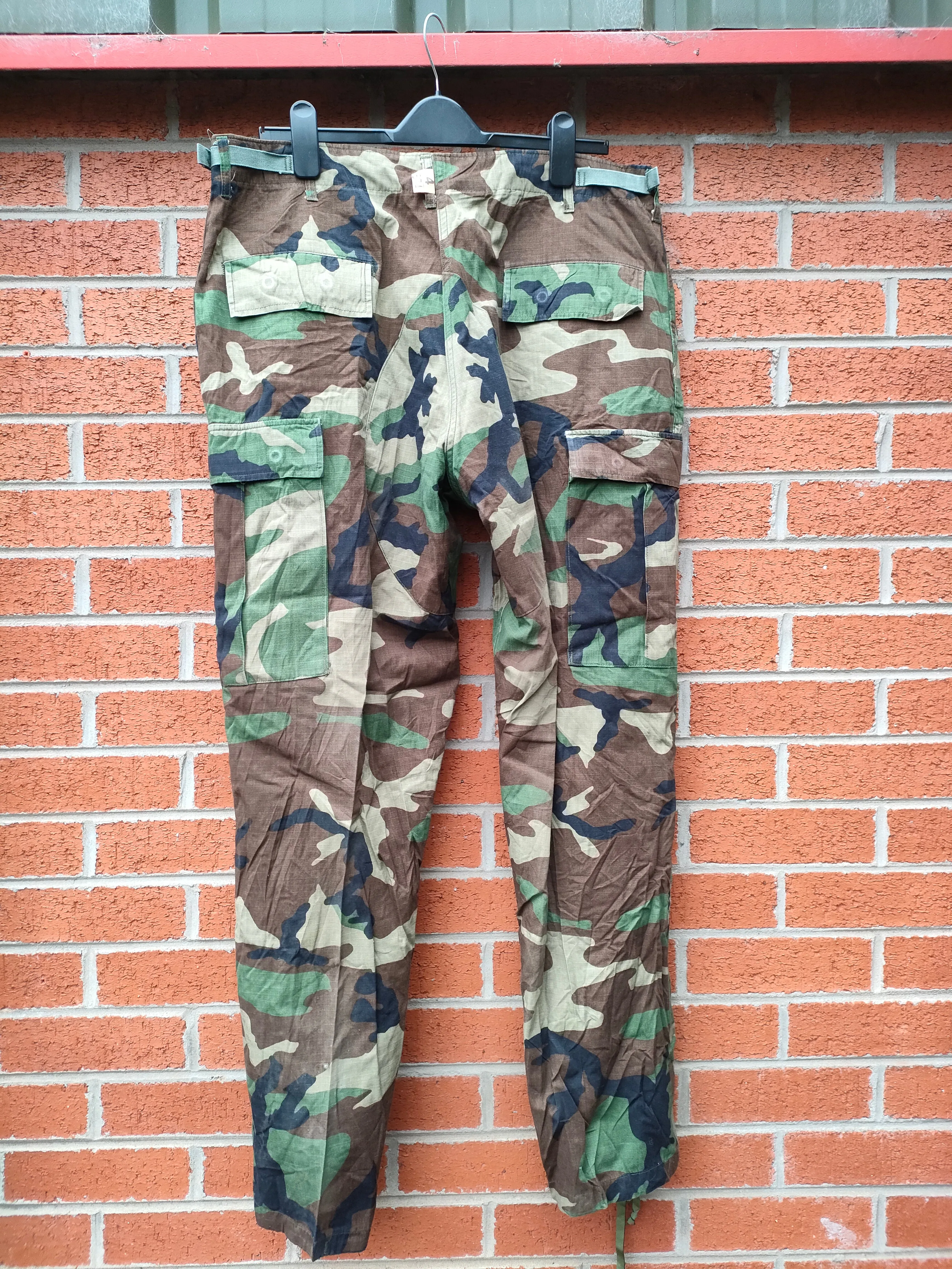 Genuine US Army Woodland Ripstop Camouflage Combat Trousers