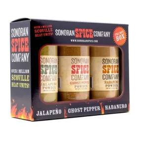 Ghost Pepper Habanero Jalapeno Powder 3.75 Oz Gift Box