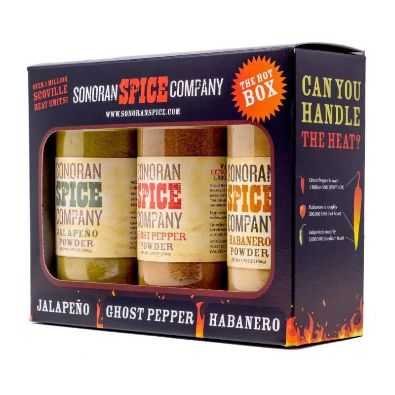 Ghost Pepper Habanero Jalapeno Powder 3.75 Oz Gift Box