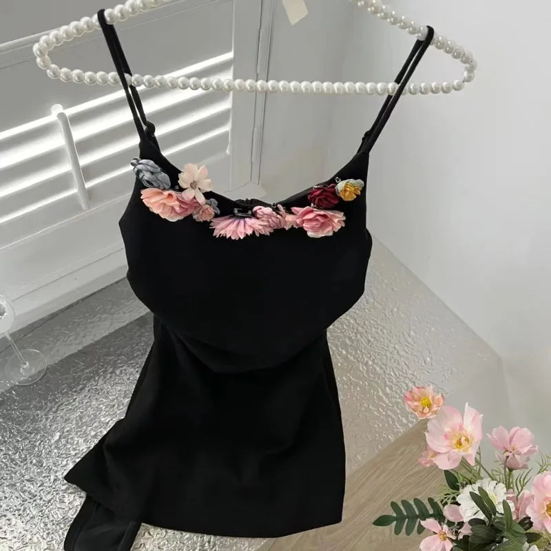 Girlary 2024 new summer lady ceiling heavy V-neck suspender long skirt women's dress fishbone sexy waist bag hip slimming A-line skirt