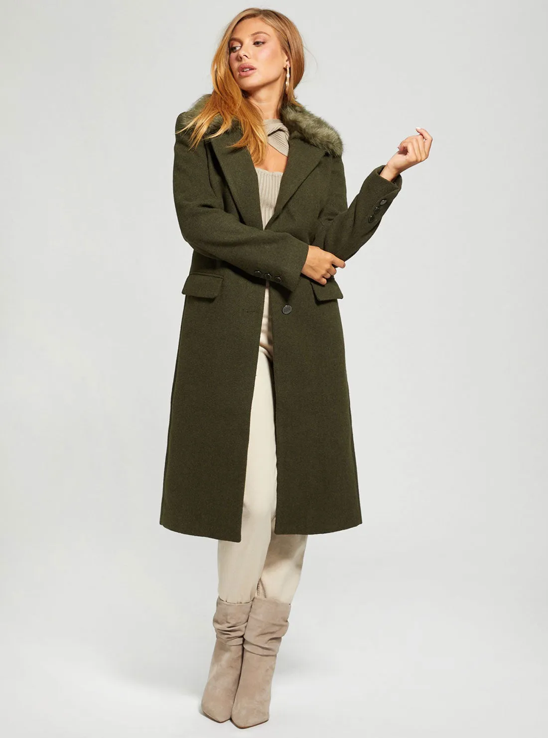 Green Multi Laurence Coat