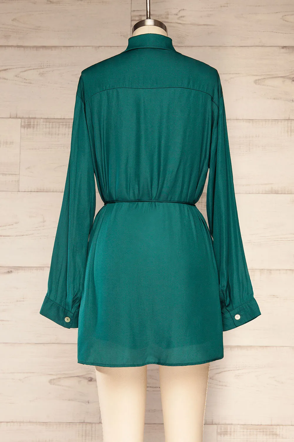 Haguenau Green | Shirt Dress Style Romper