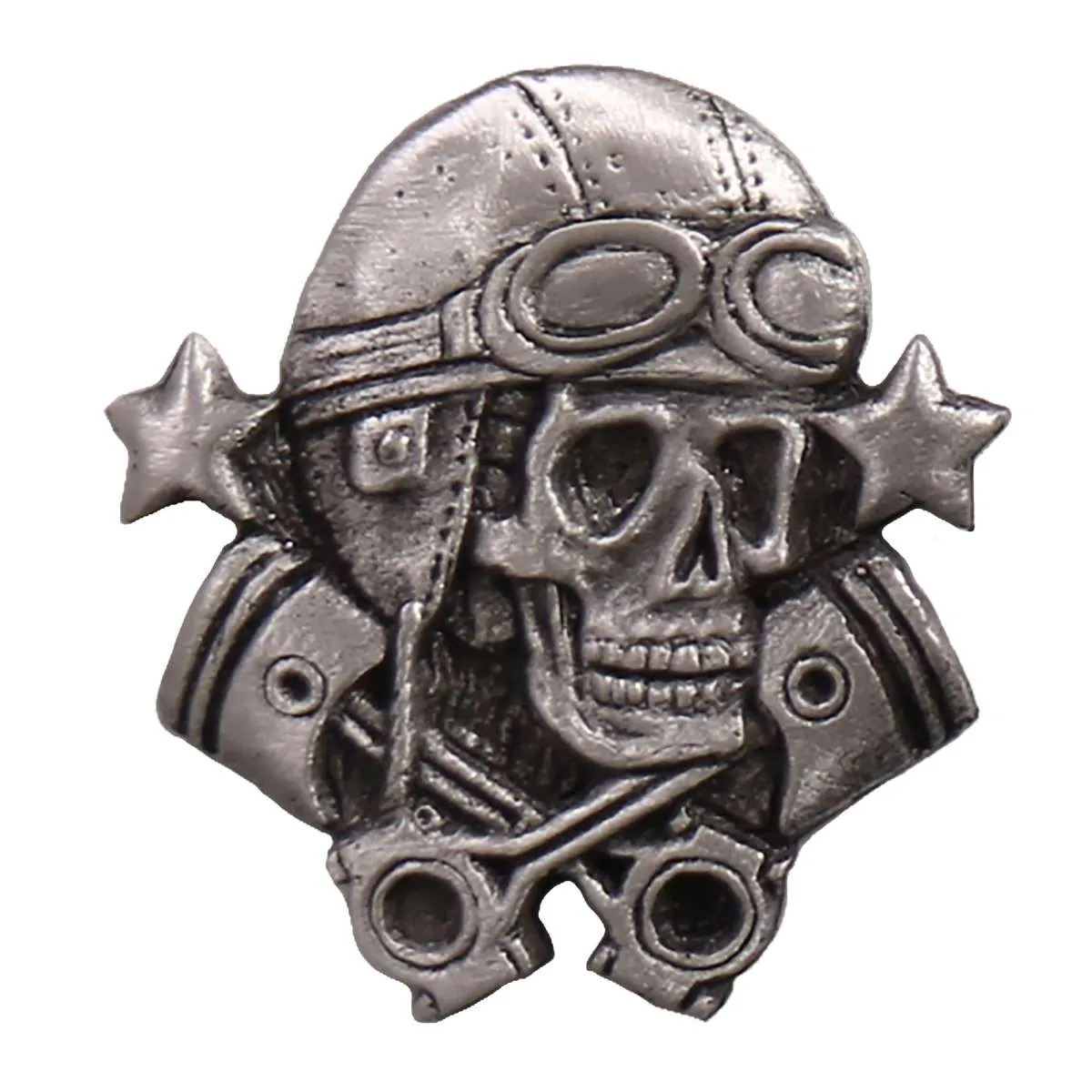 Hot Leathers Aviator Skull Pin PNA1300