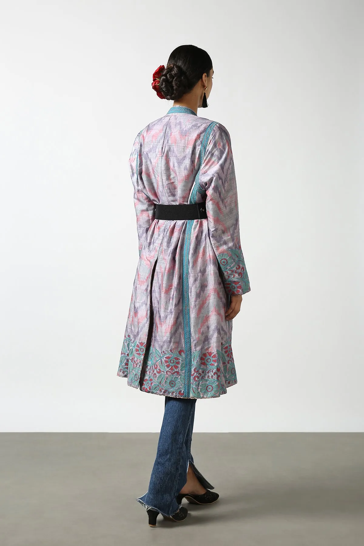 Ikat Long Coat