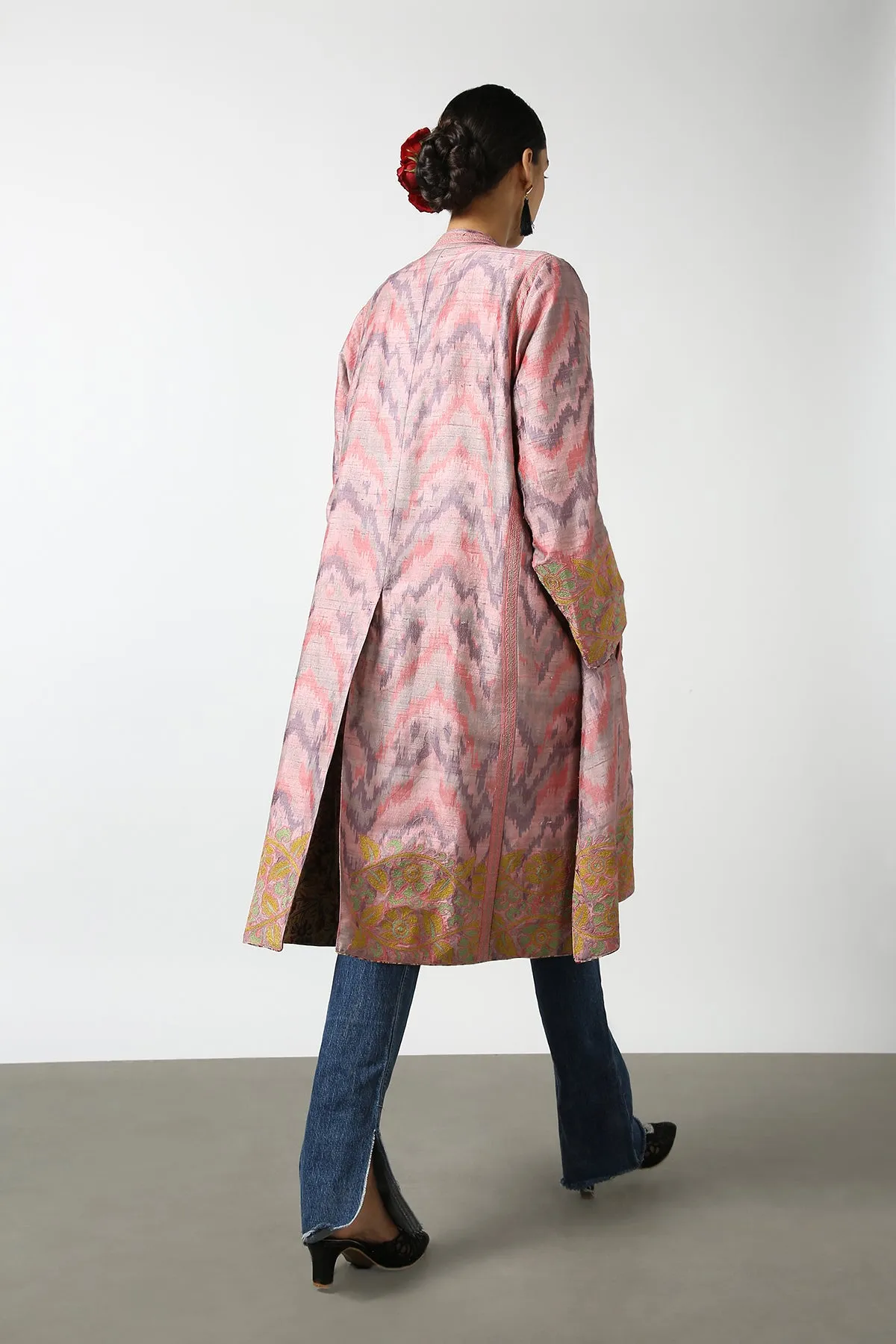 Ikat Long Coat